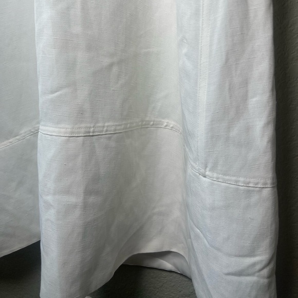 CO Collection Women’s Collared Short Sleeve Maxi-Dress White Size Small, Pockets - Picture 8 of 13